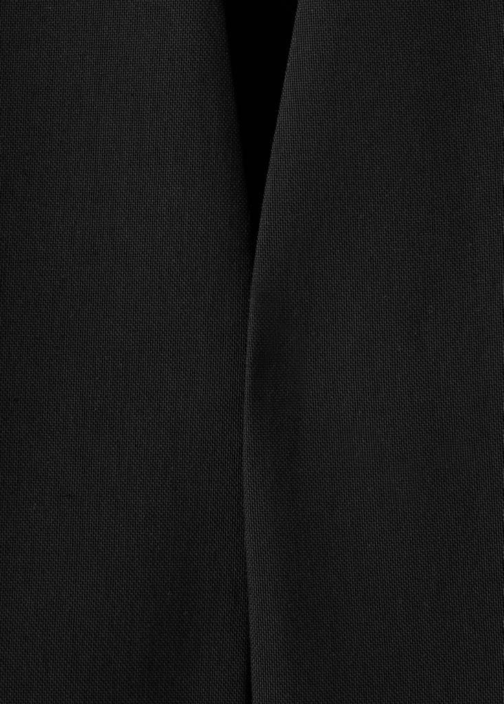 Suit blazer without lapels — Black