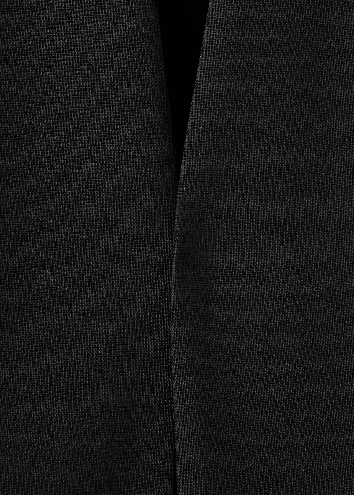 Suit blazer without lapels — Black