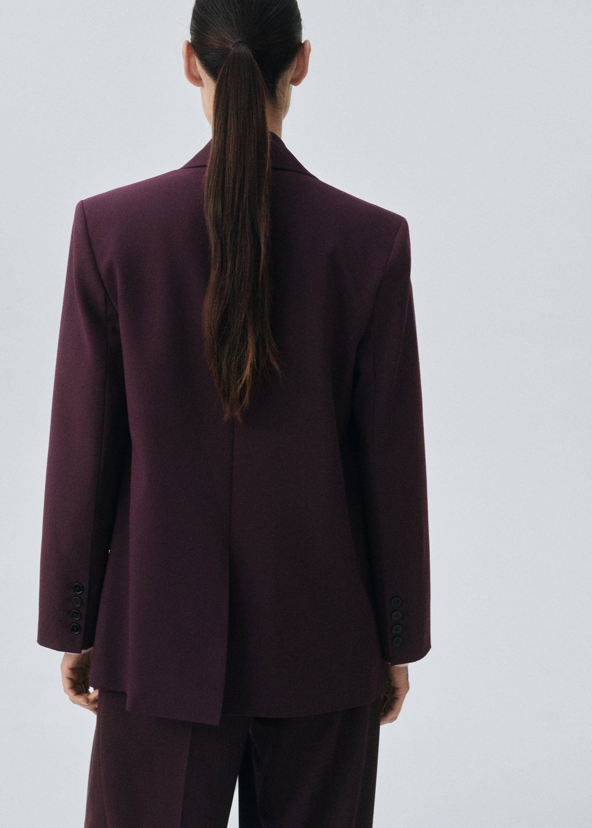 Blazer costume laine mélangée - Verso de l’article