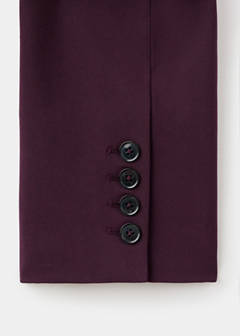 Wool-blend suit blazer — Maroon 8