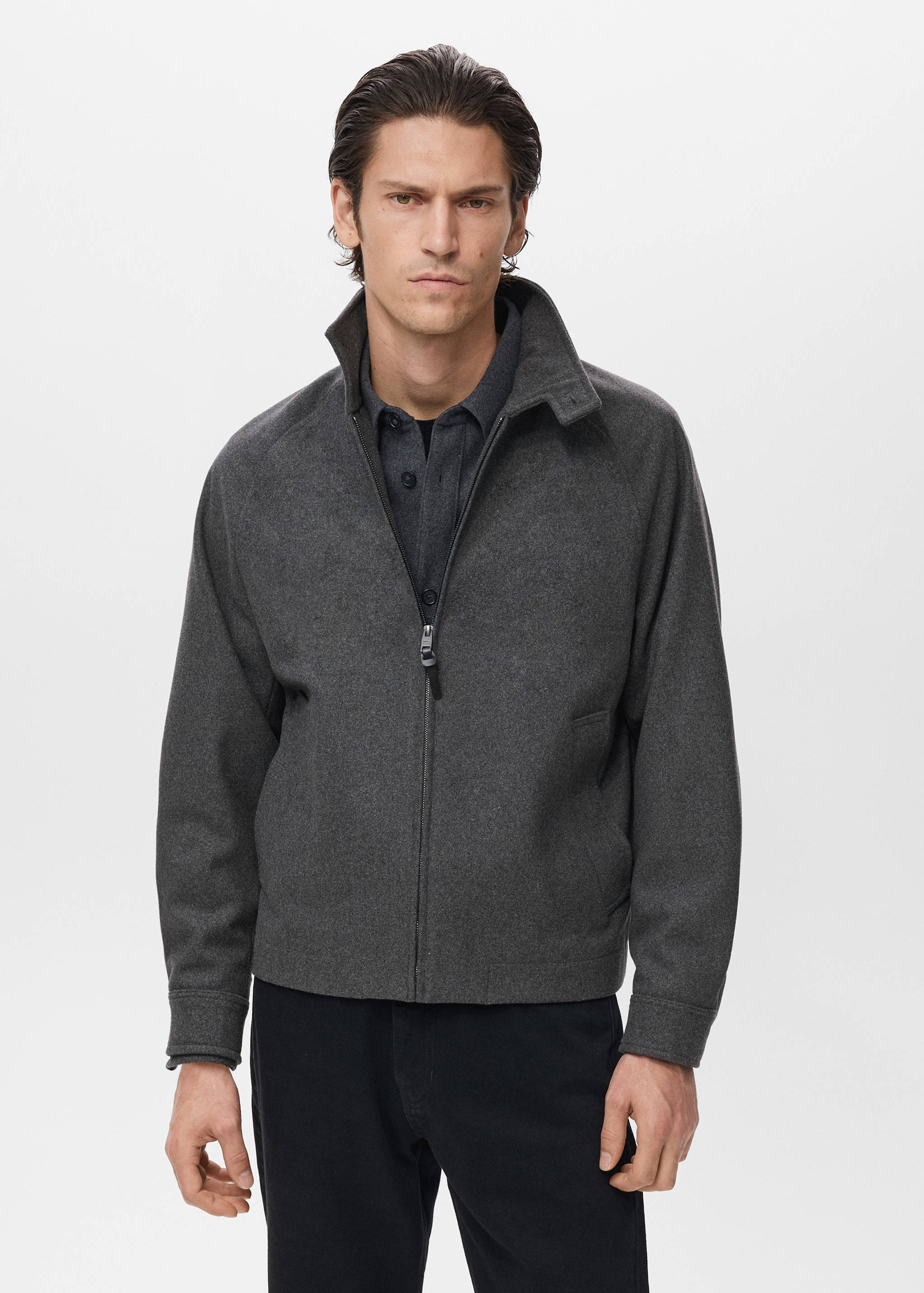 جاكيت مزيج من الصوف - رؤية وسط