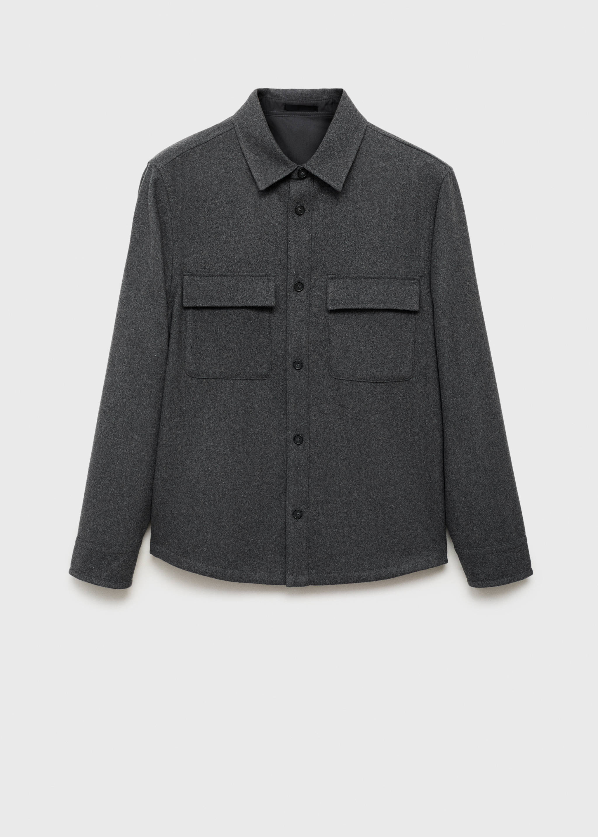 Wool overshirt with pockets - Article without model