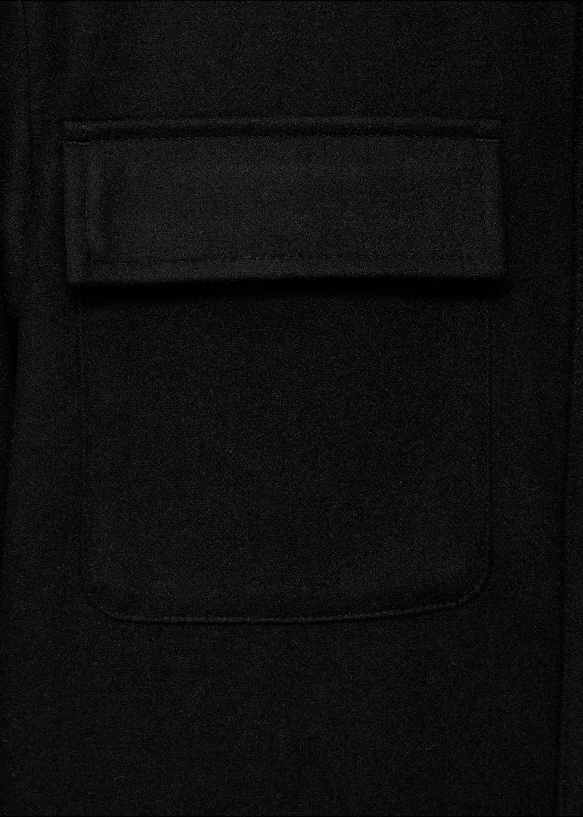 Surchemise laine poches - Détail de l'article 0, Noir. Ref: 17026724-00.