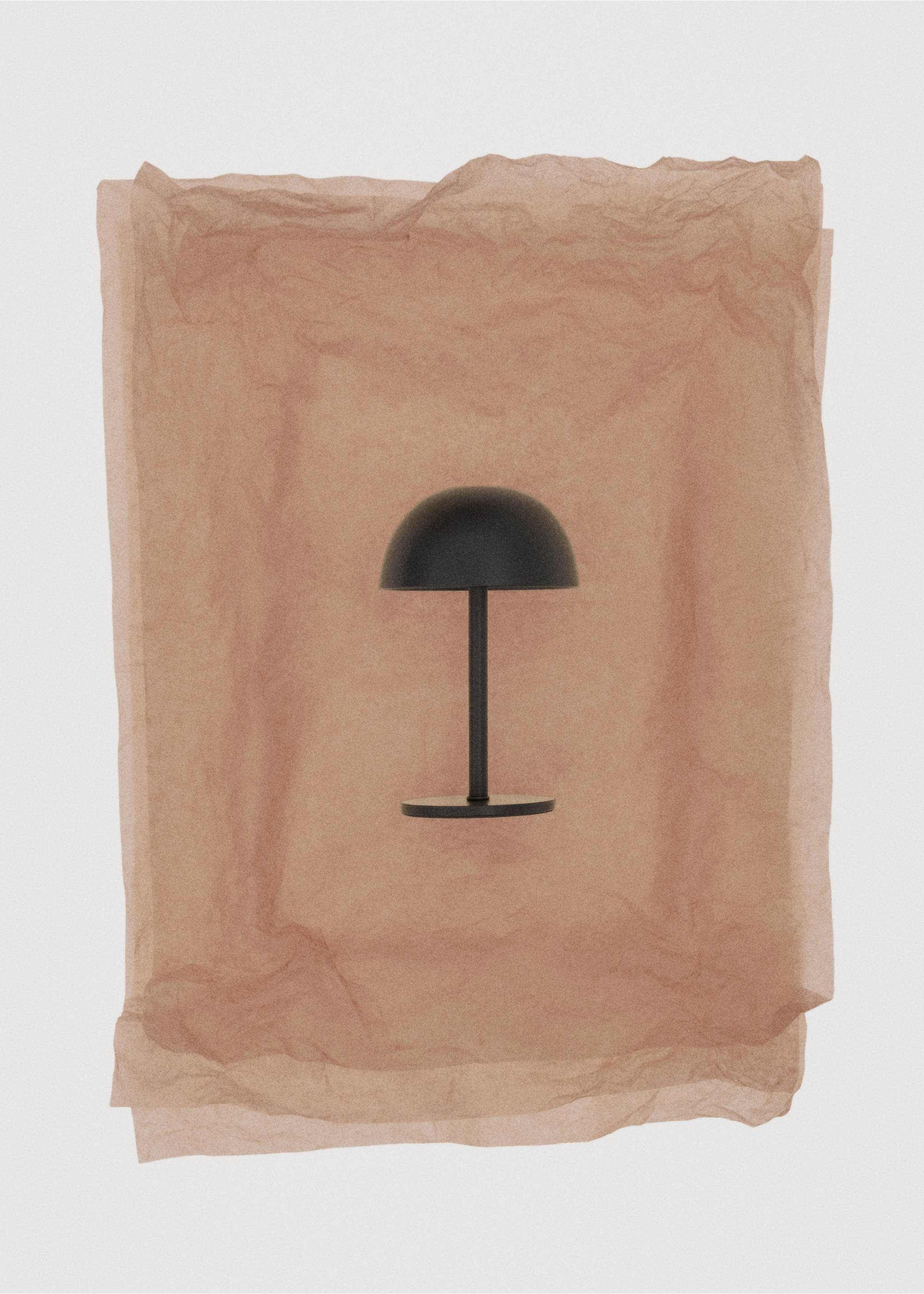 Tactile metal table lamp - Details of the article 7, Black. Ref: 17026726-00.