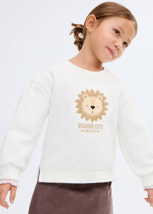 Embroidered lion sweatshirt — Off White