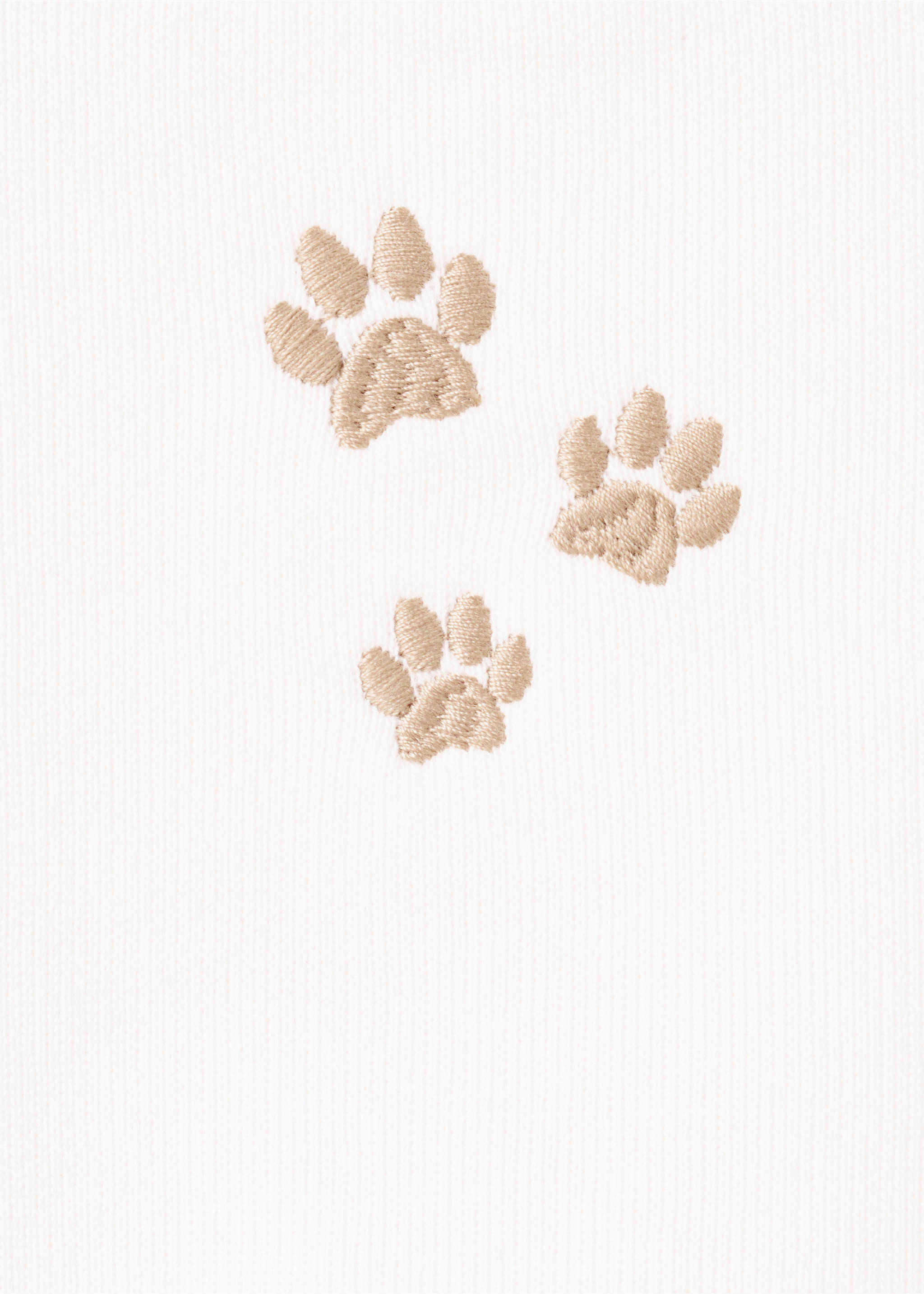 Embroidered lion sweatshirt - Details of the article 0, Off White. Ref: 17026729-00.