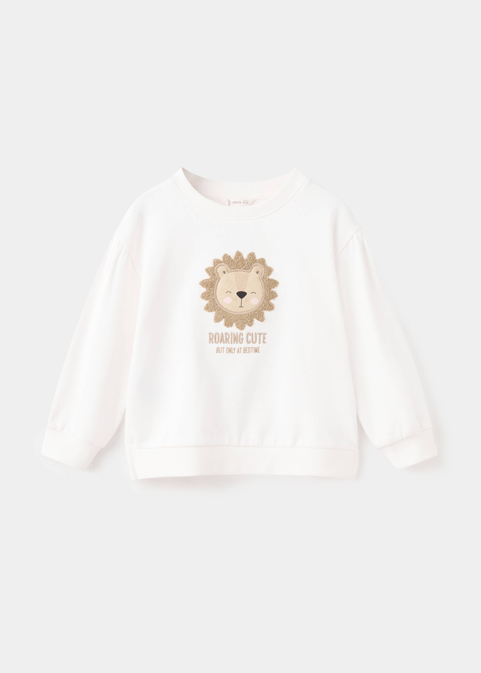 Embroidered lion sweatshirt - Article without model