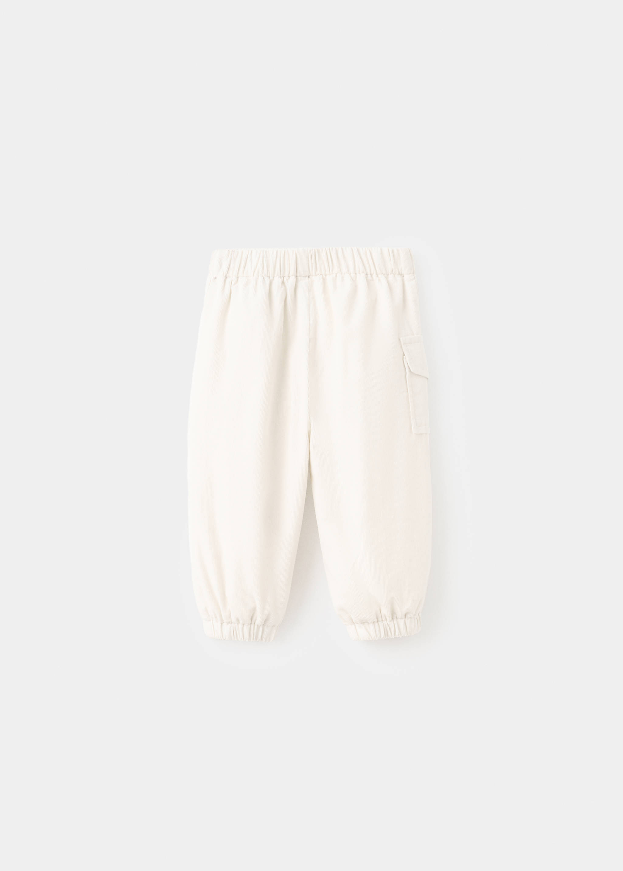 Samtane cargo hlače - Stražnji dio artikla