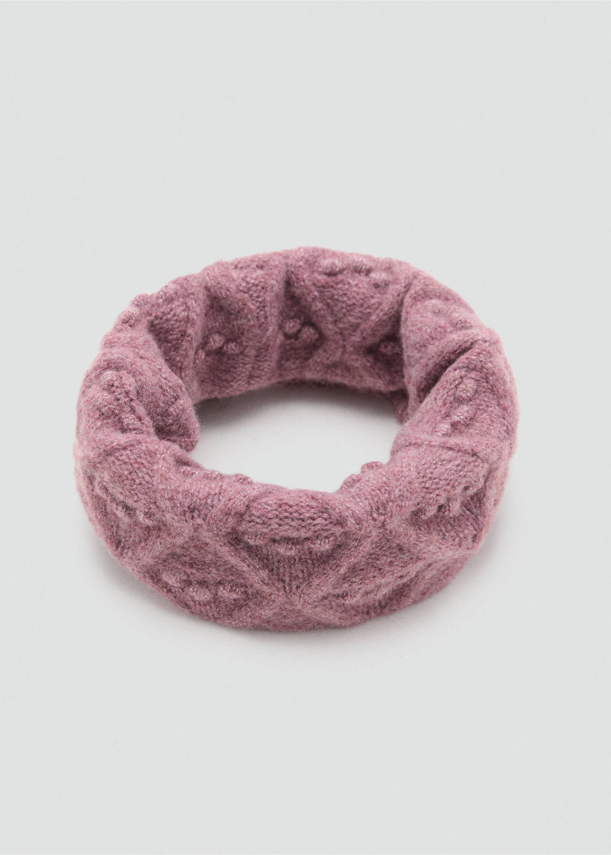 Textured scarf - Details of the article 1, Wine. Ref: 17026736-00.