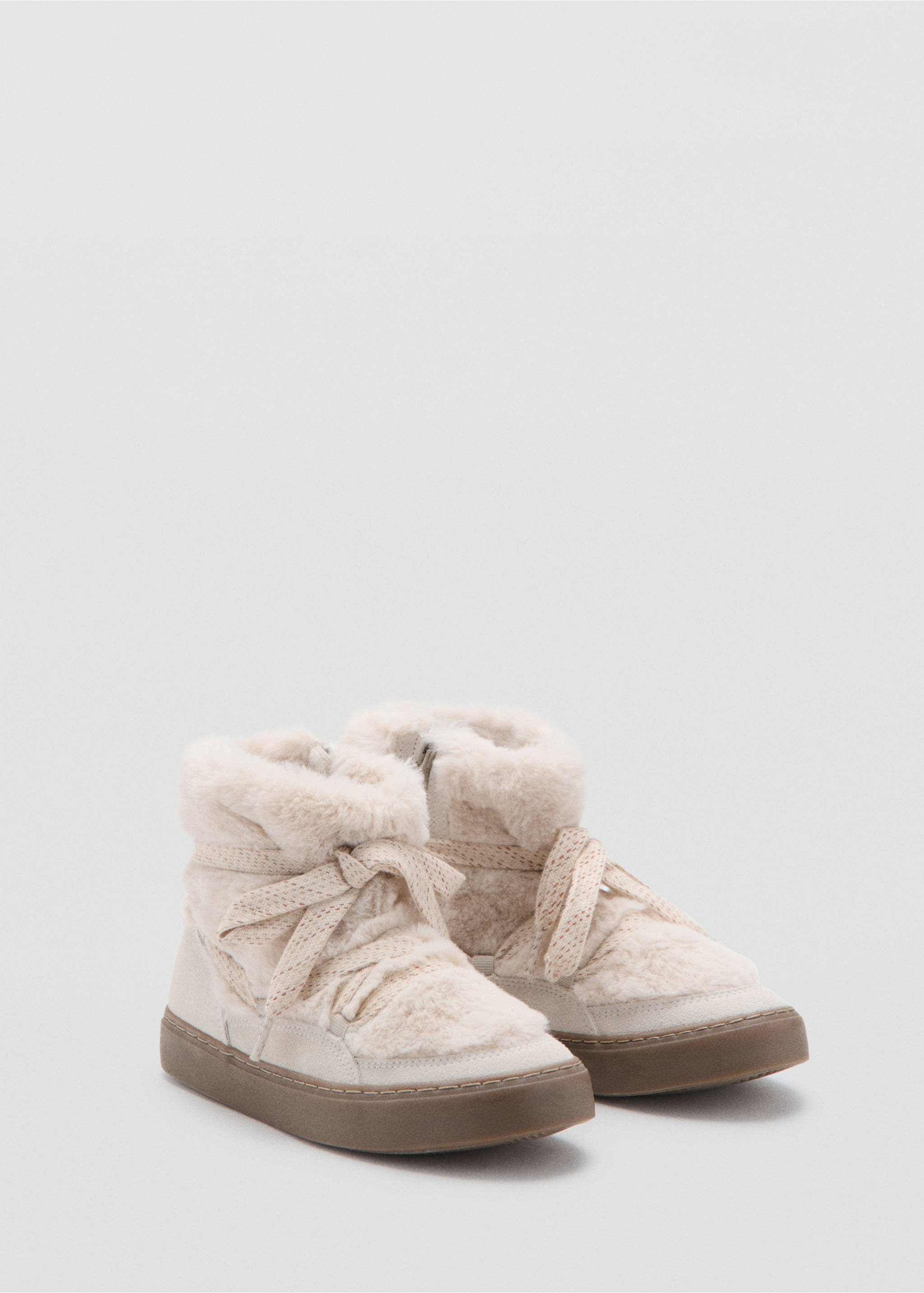 Bottines détails cuir - Plan moyen, Sable. Ref: 17026739-00.