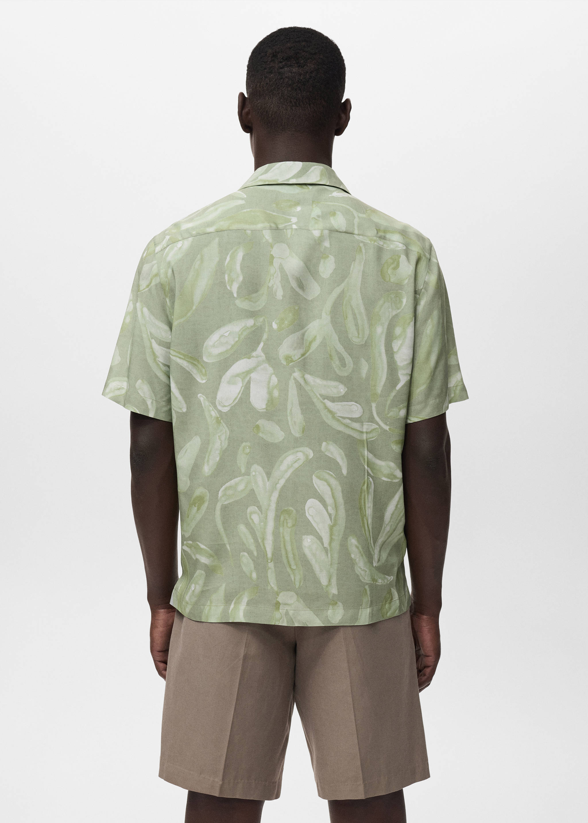 Fluid relaxed-fit printed shirt - Reverse of the article