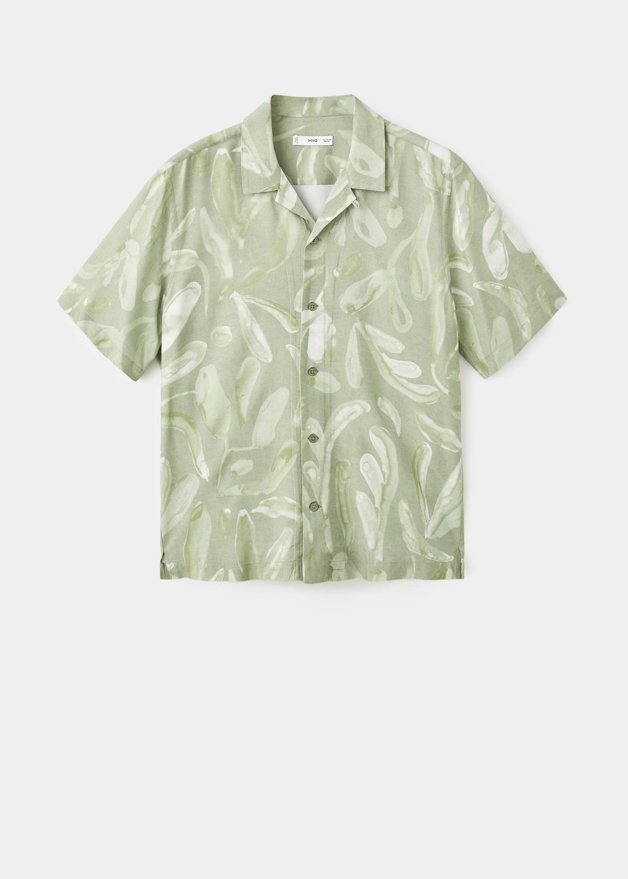 Fluid relaxed-fit printed shirt - Article without model