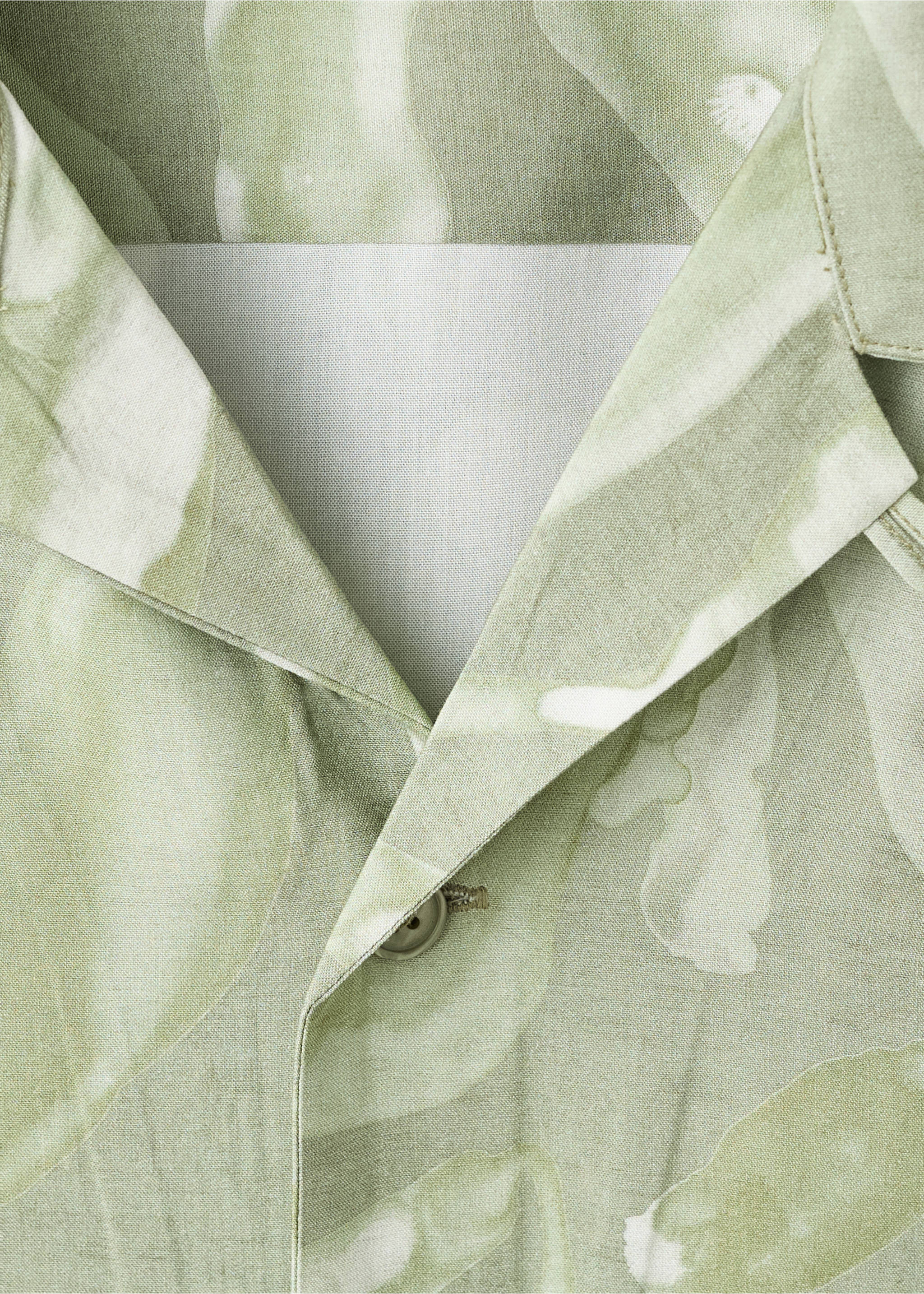 Chemise relaxed-fit fluide imprimée - Détail de l'article 8, Vert d´eau. Ref: 17026740-00.