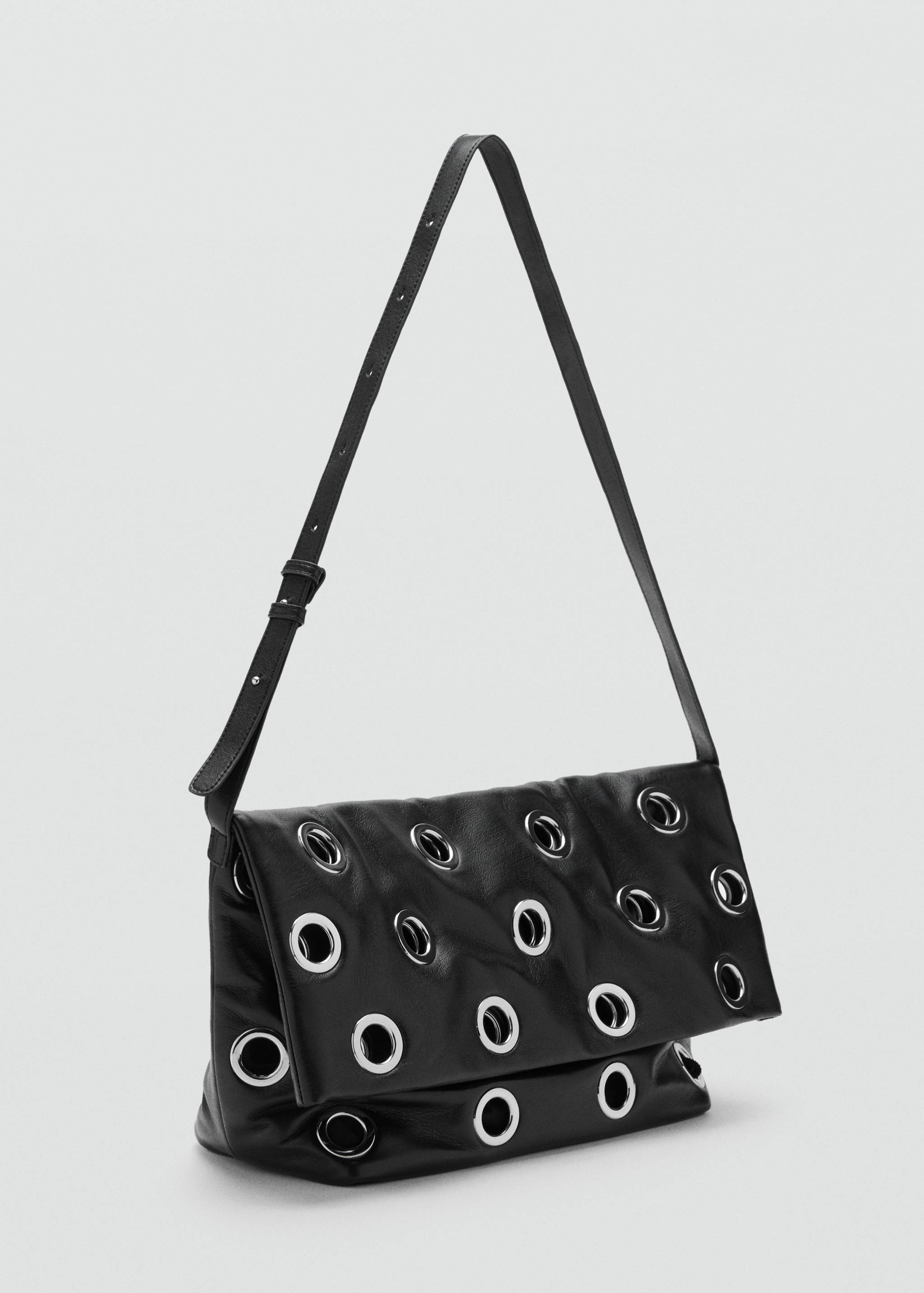 Crossbody bag with eyelets - Medium plane