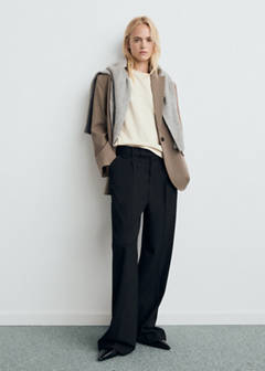 Straight jacket with flap pockets — Medium Brown 2