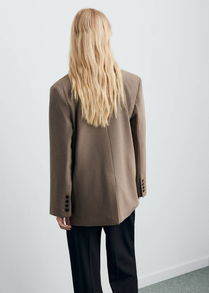 Straight jacket with flap pockets — Medium Brown