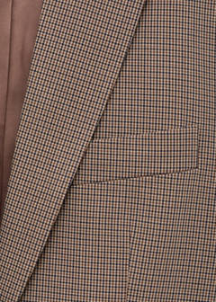 Straight jacket with flap pockets — Medium Brown 10