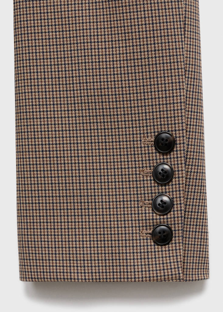 Straight jacket with flap pockets — Medium Brown