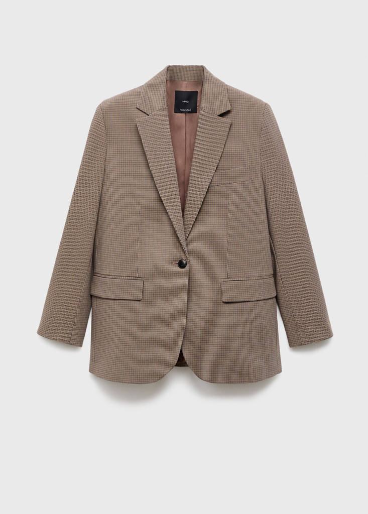 Straight jacket with flap pockets — Medium Brown