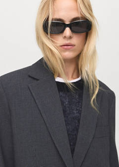 Straight jacket with flap pockets — Grey 4