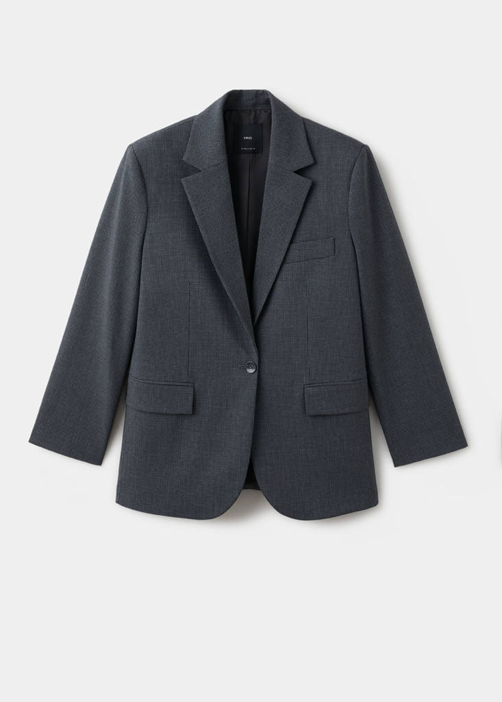 Straight jacket with flap pockets — Grey