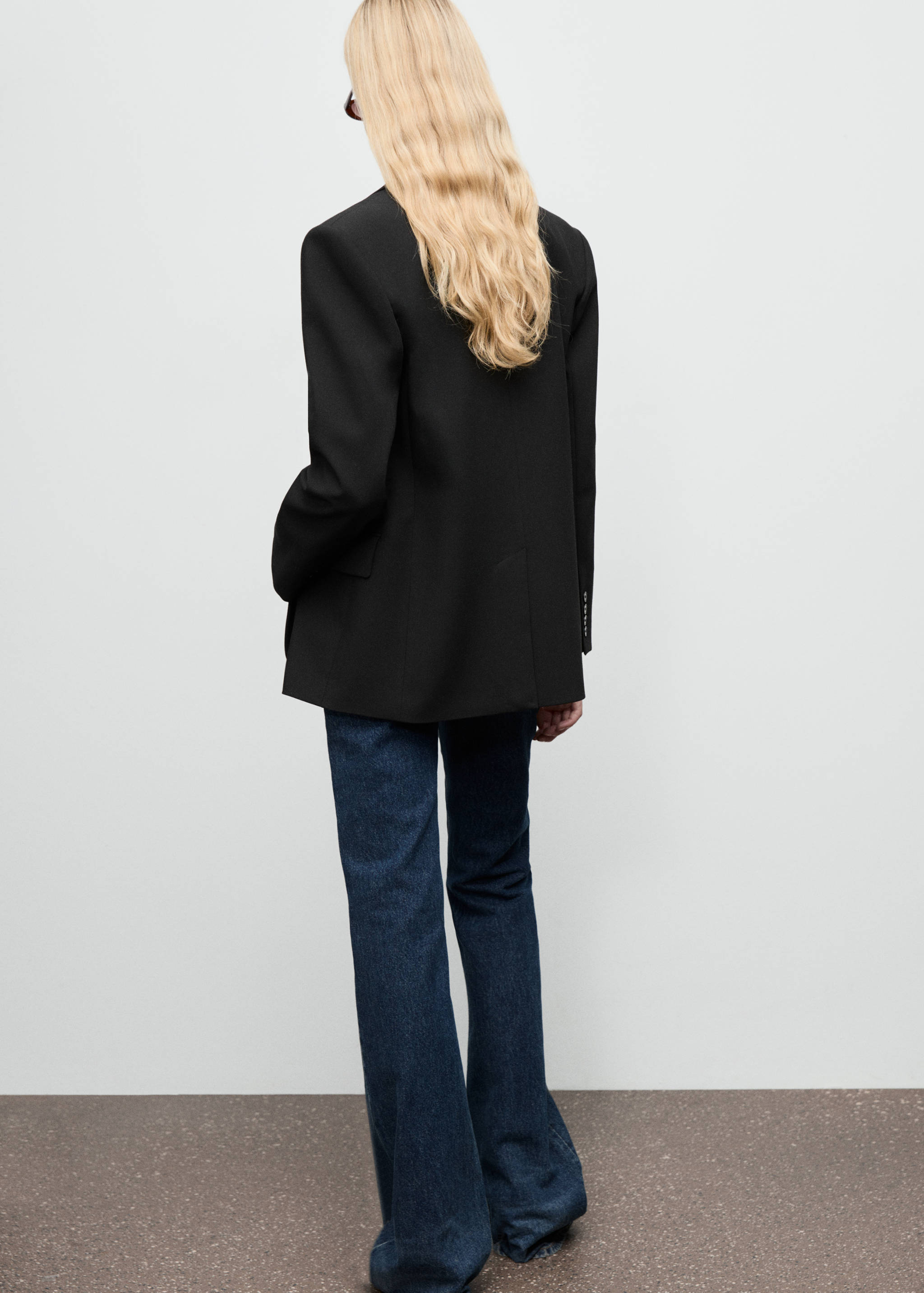 Blazer droit avec poches à rabat - Verso de l’article