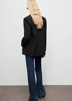 Straight jacket with flap pockets — Black 3
