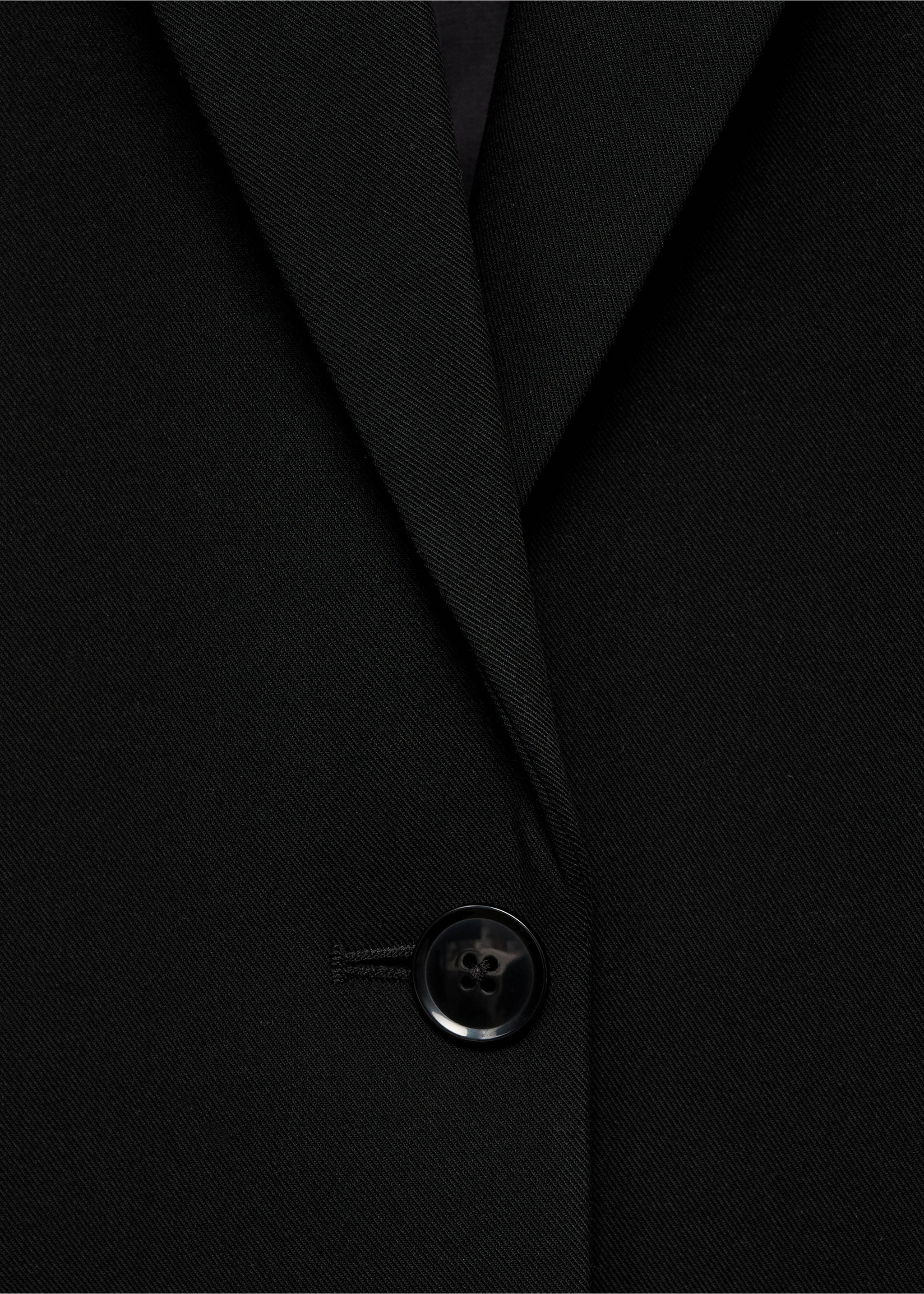 Blazer droit avec poches à rabat - Détail de l'article 8, Noir. Ref: 17026744-00.