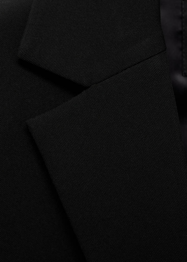 Straight jacket with flap pockets — Black