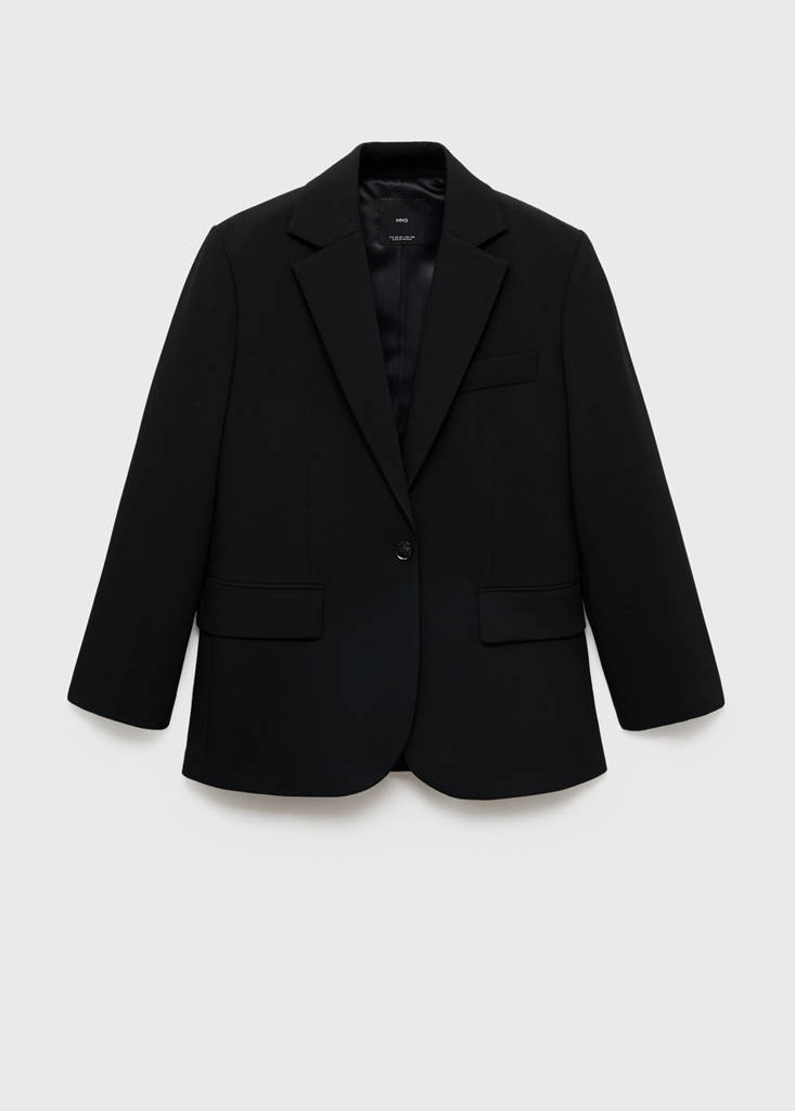 Straight jacket with flap pockets — Black