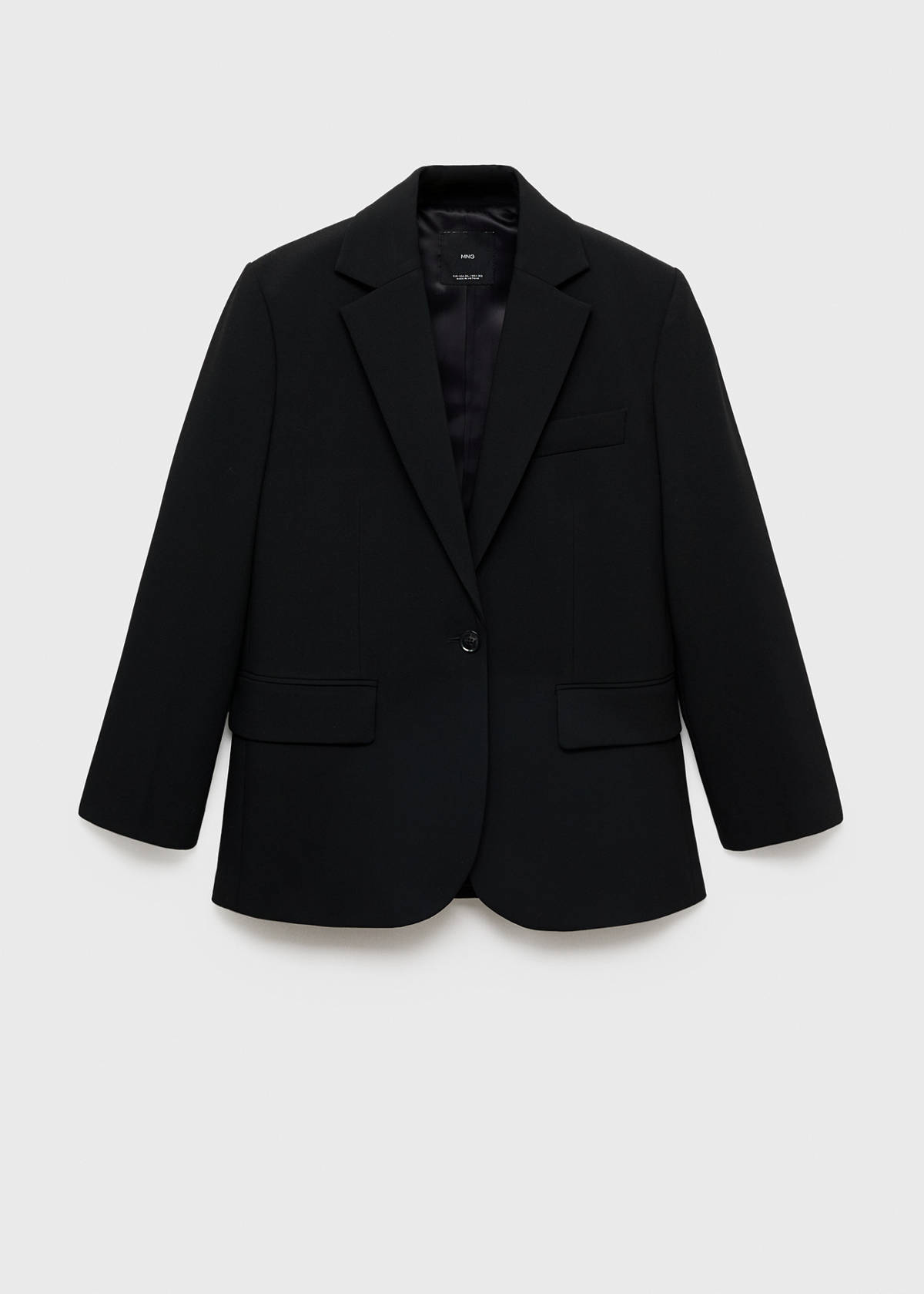 Straight jacket with flap pockets — Black