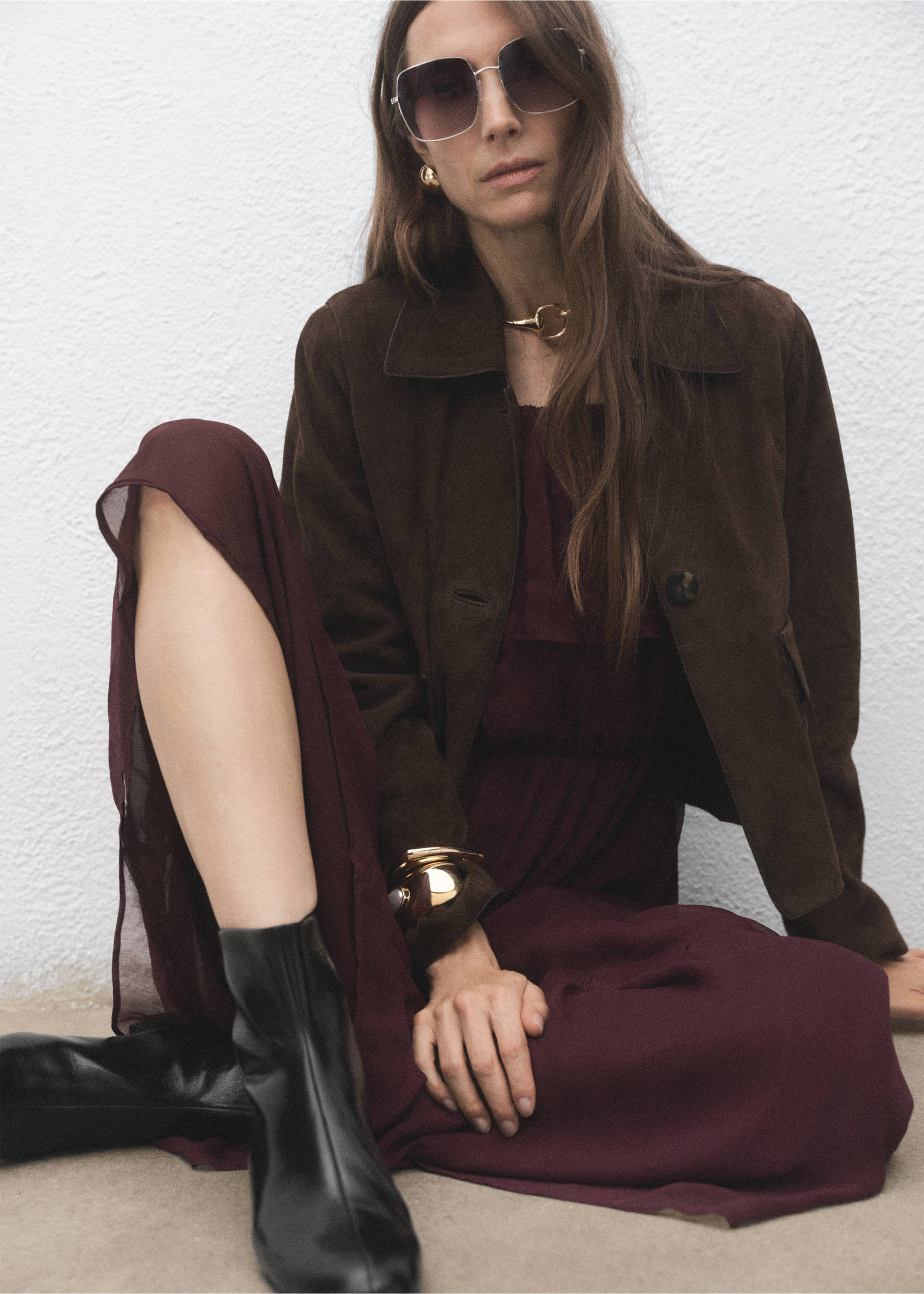 Zipped leather ankle boots - General plane, Black. Ref: 17027128-00.