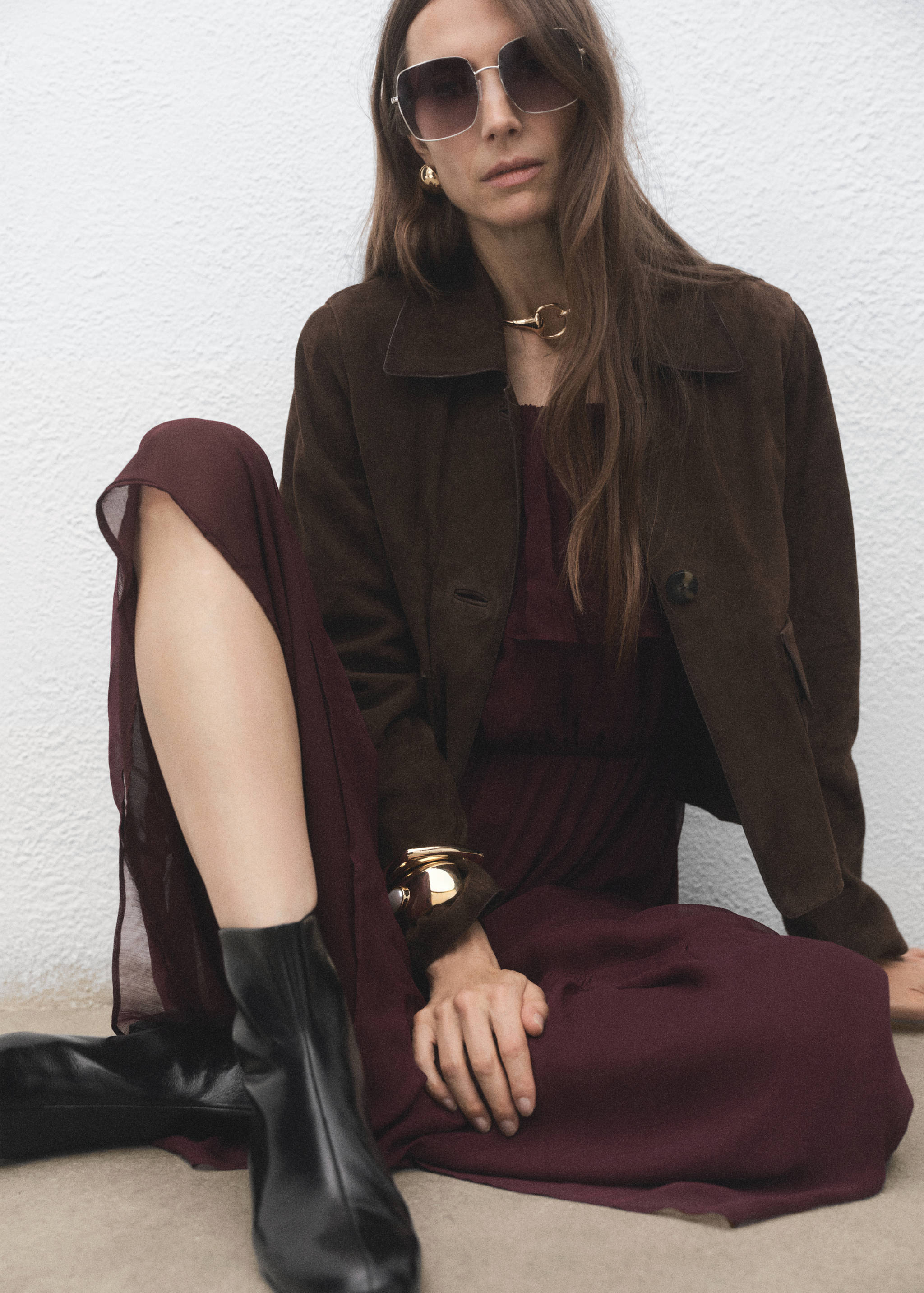 Zipped leather ankle boots - General plane