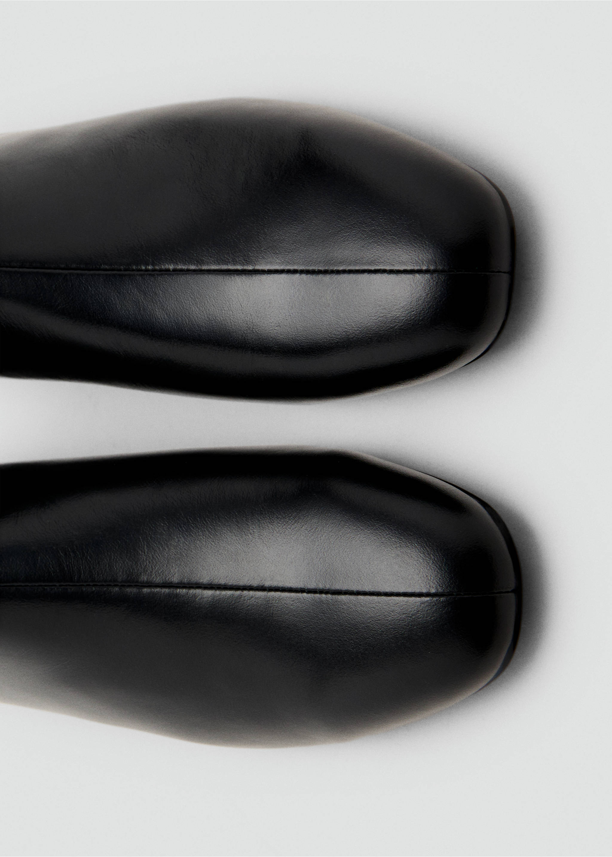 Zipped leather ankle boots - Details of the article 1, Black. Ref: 17027128-00.