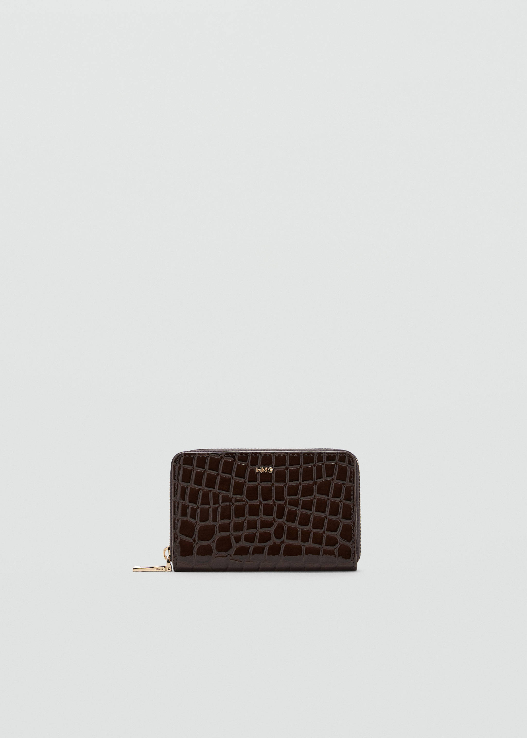 Medium glossy croc wallet - Article without model