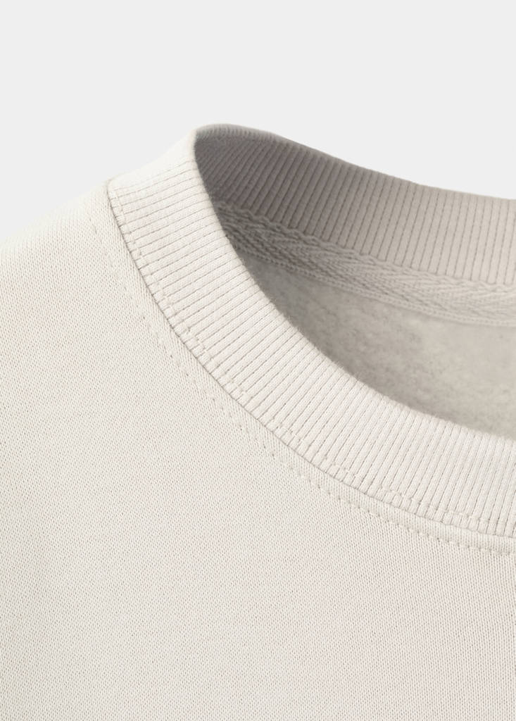 Printed cotton sweatshirt — Ice Grey
