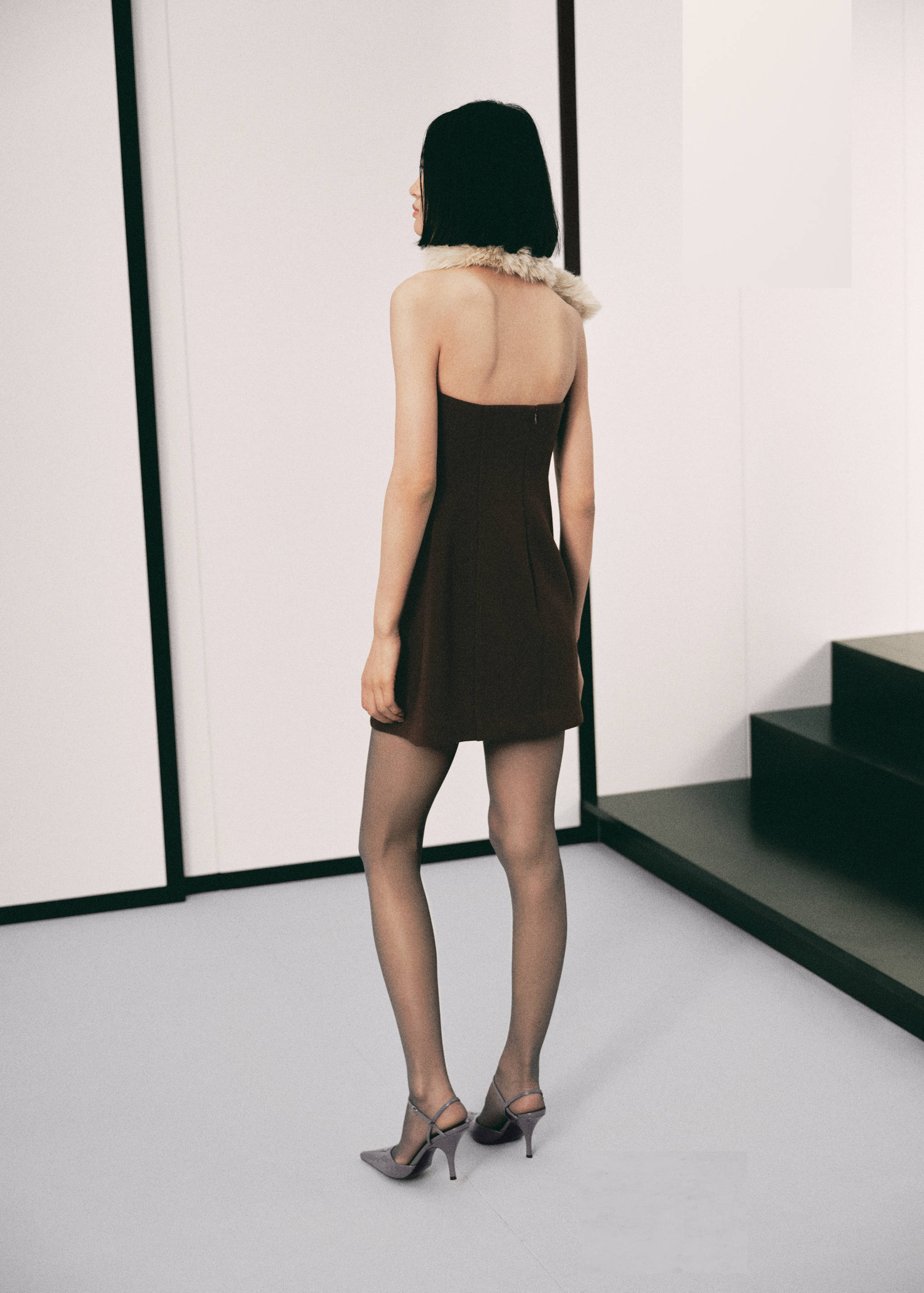 Vestido evasé palabra de honor - Reverso del artículo