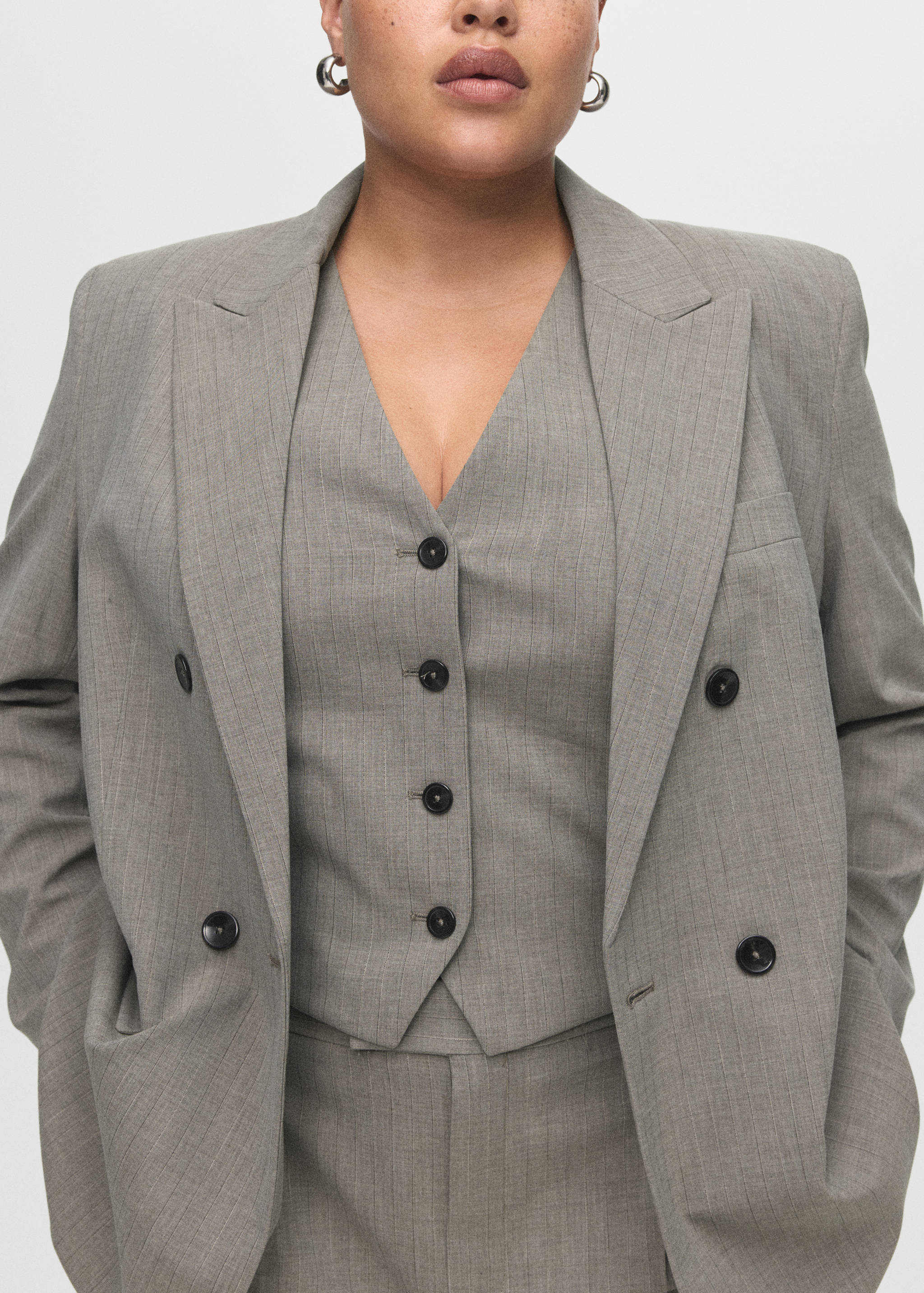 Gilet de costume laine mélangée - Détail de l'article 4