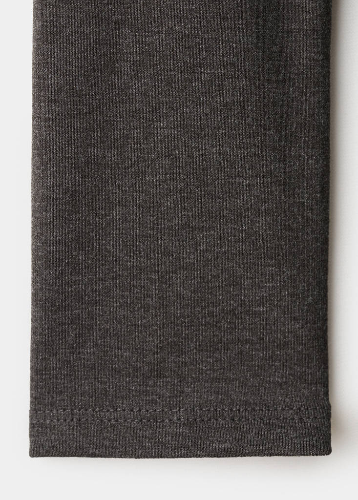 Long wrap dress — Dark Heather Grey