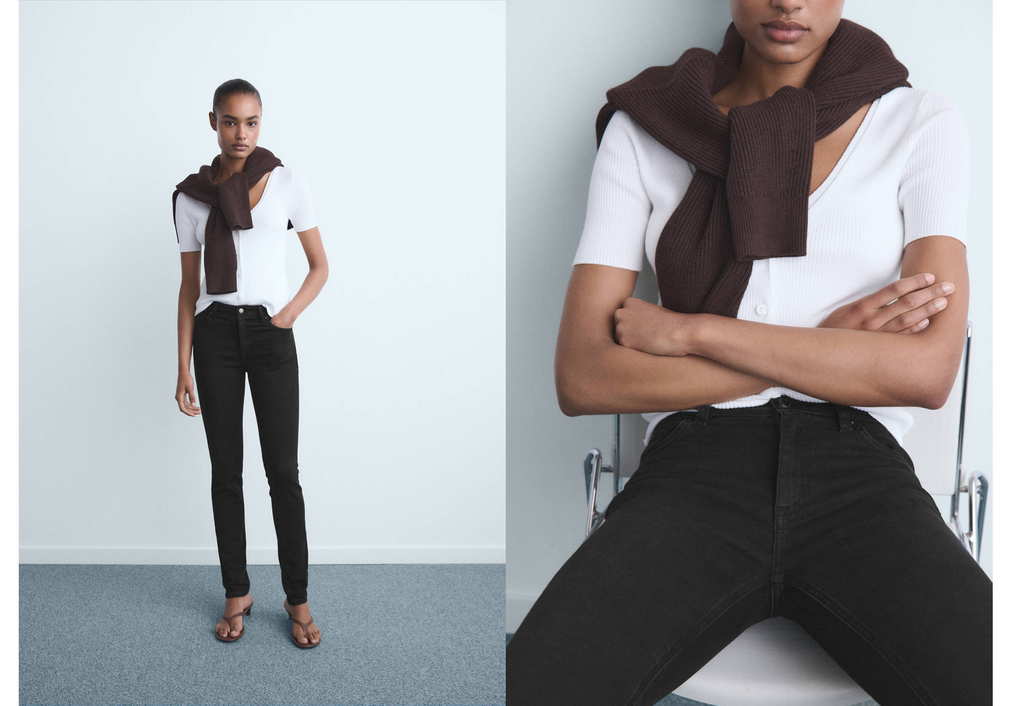 Jean skinny taille normale - Plan panoramique