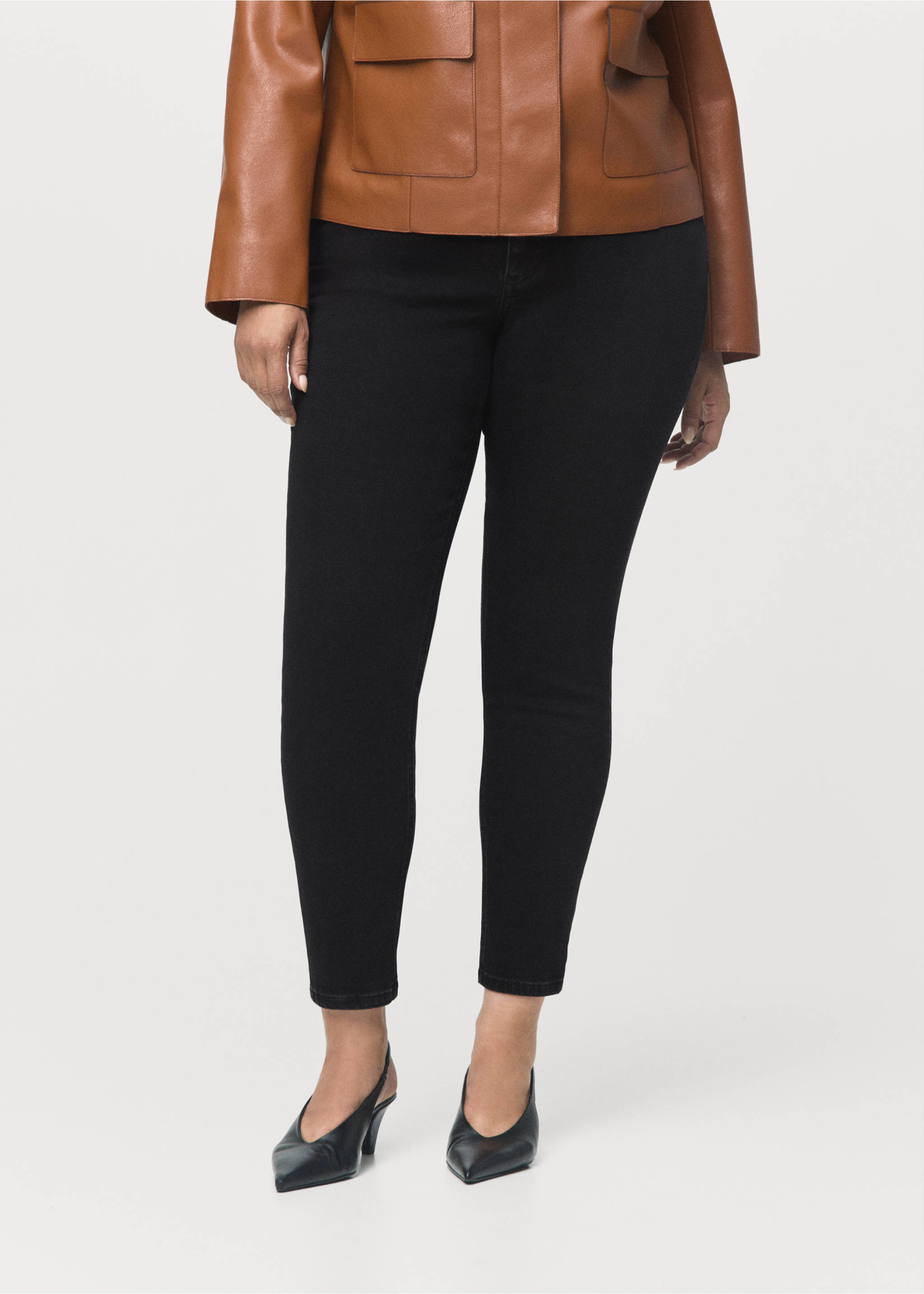 Jean skinny taille normale - Détail de l'article 5, Black denim. Ref: 17027765-00.