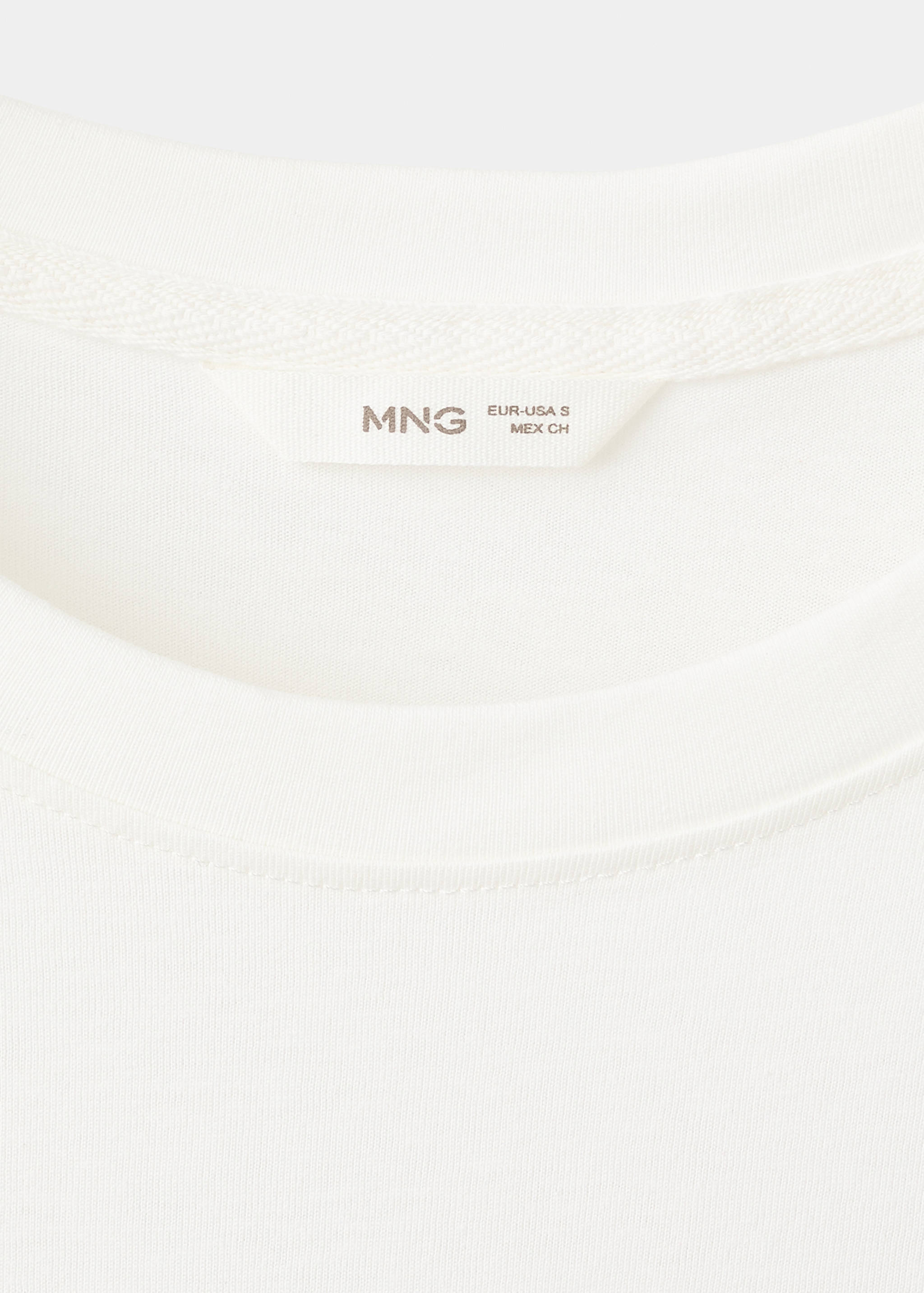 Embroidered cotton T-shirt - Details of the article 8