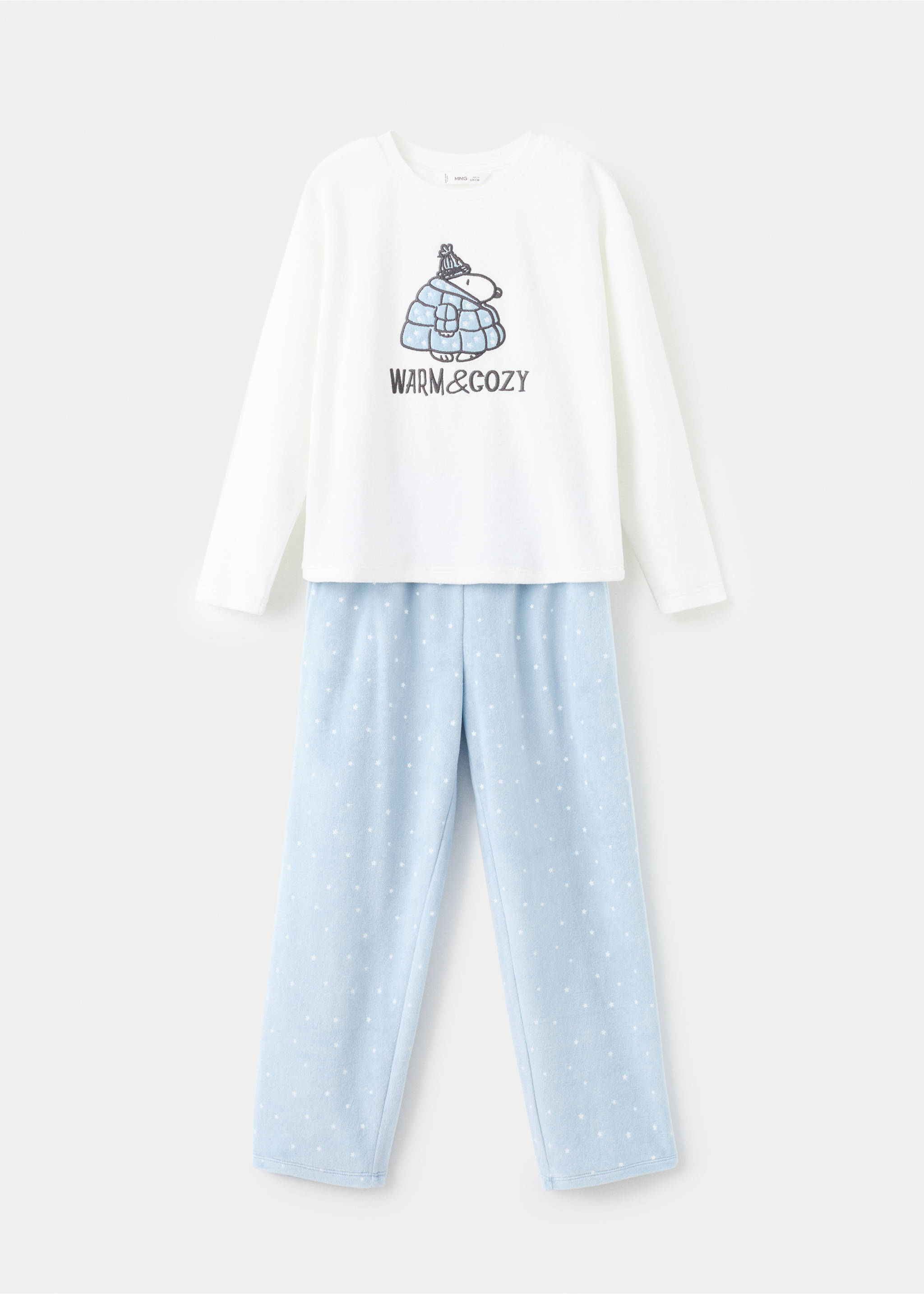 Printed long pyjamas - Article without model, Off White. Ref: 17027772-00.