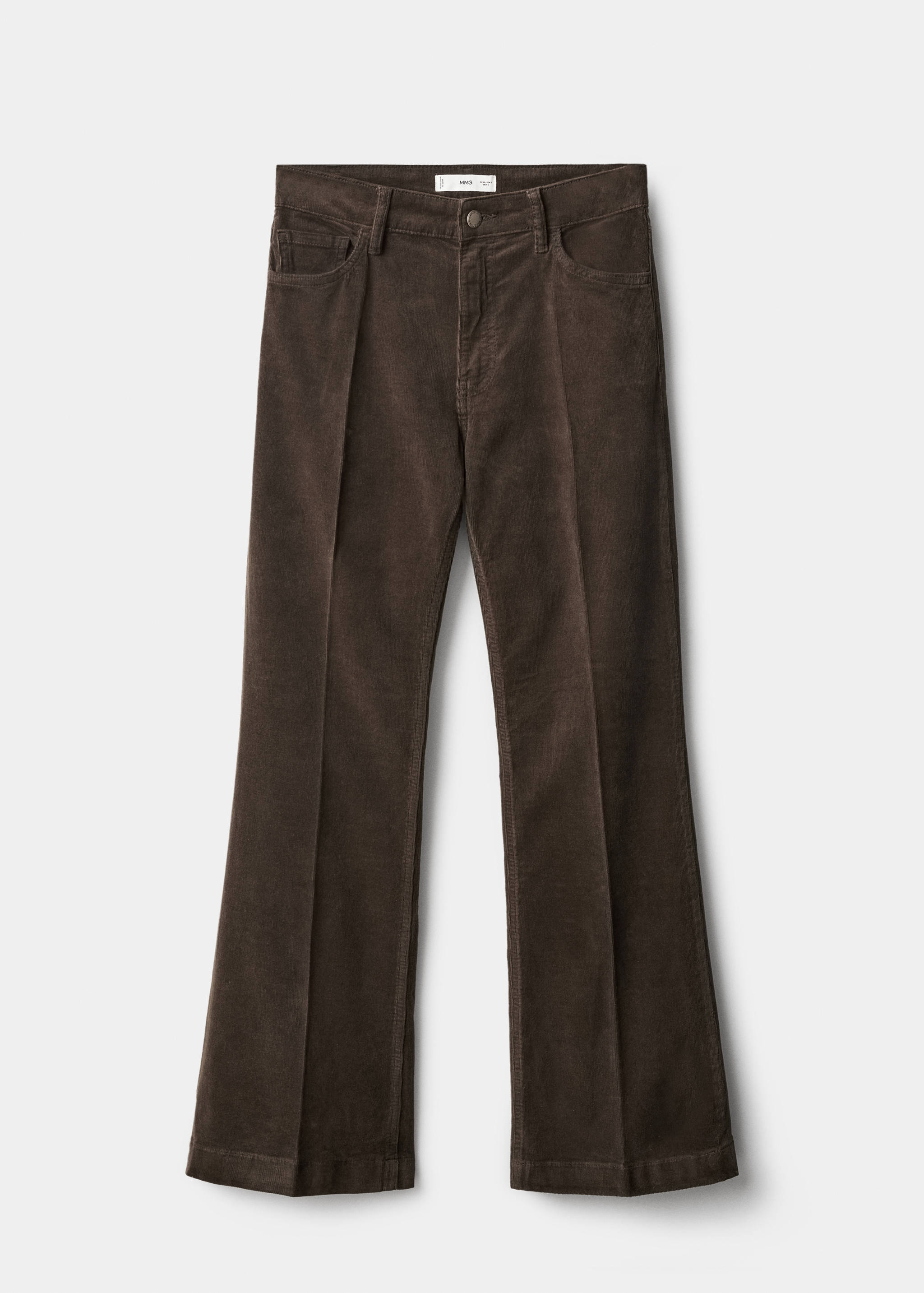 Calças de ganga flare de bombazina - Artigo sem modelo