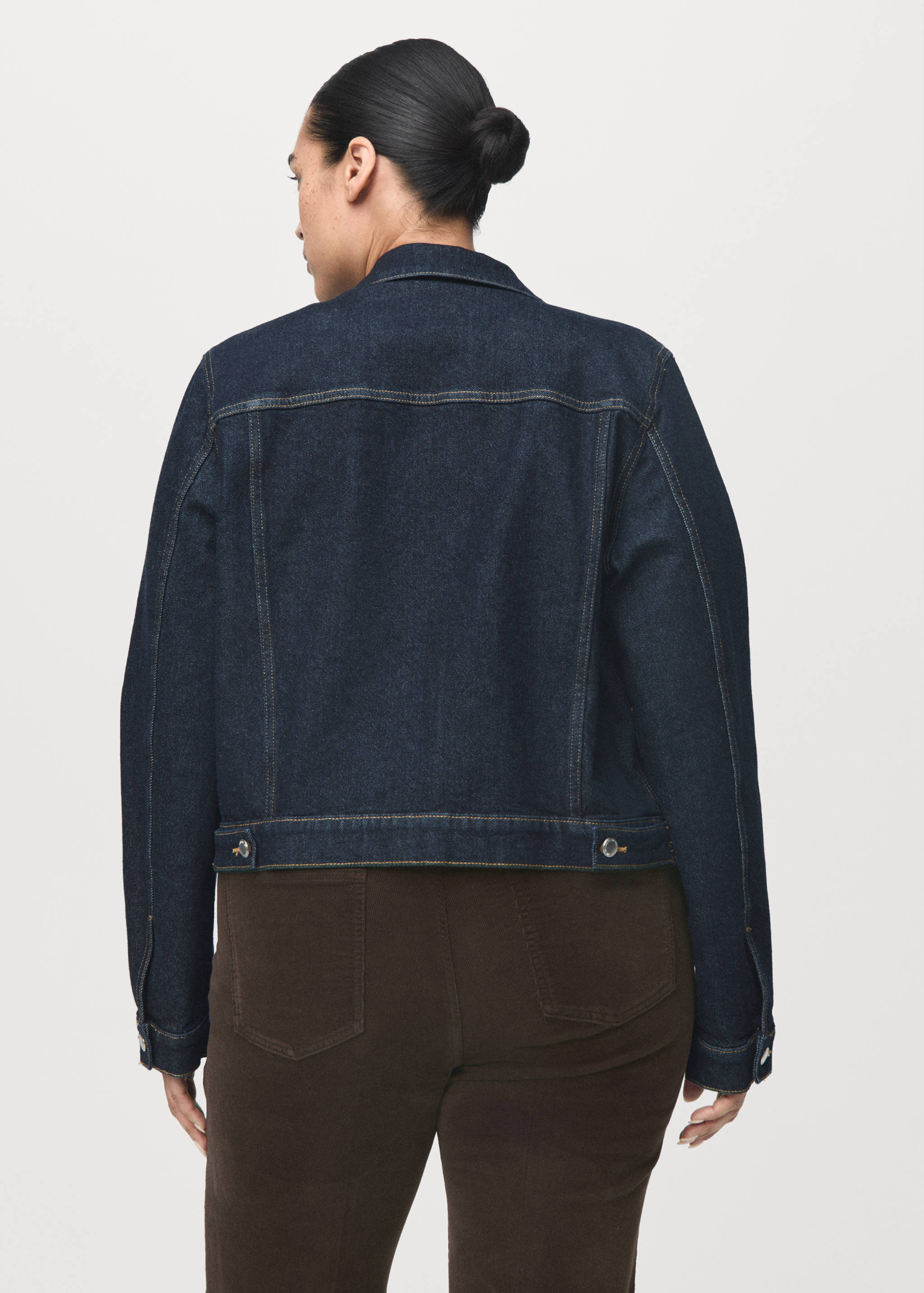 Calças de ganga flare de bombazina - Pormenor do artigo 4