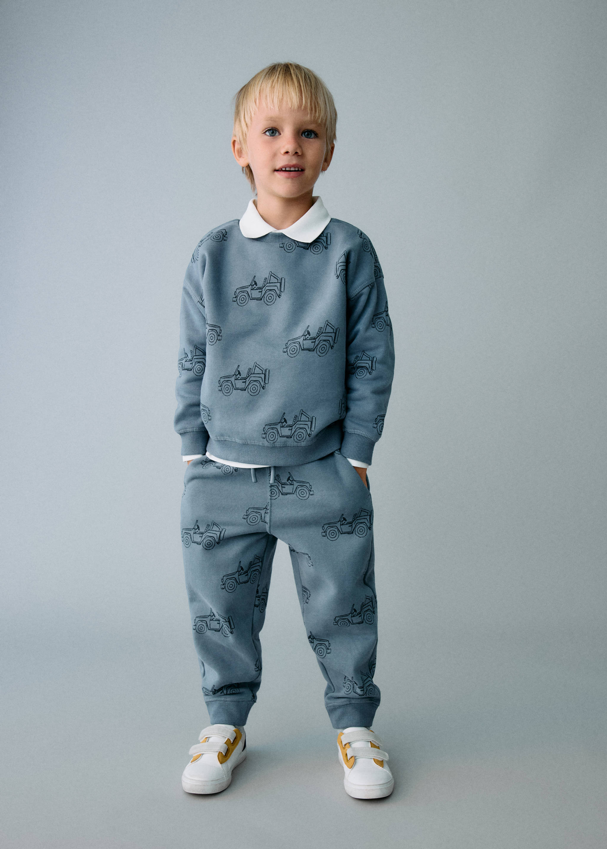 Printed cotton joggers - General plane