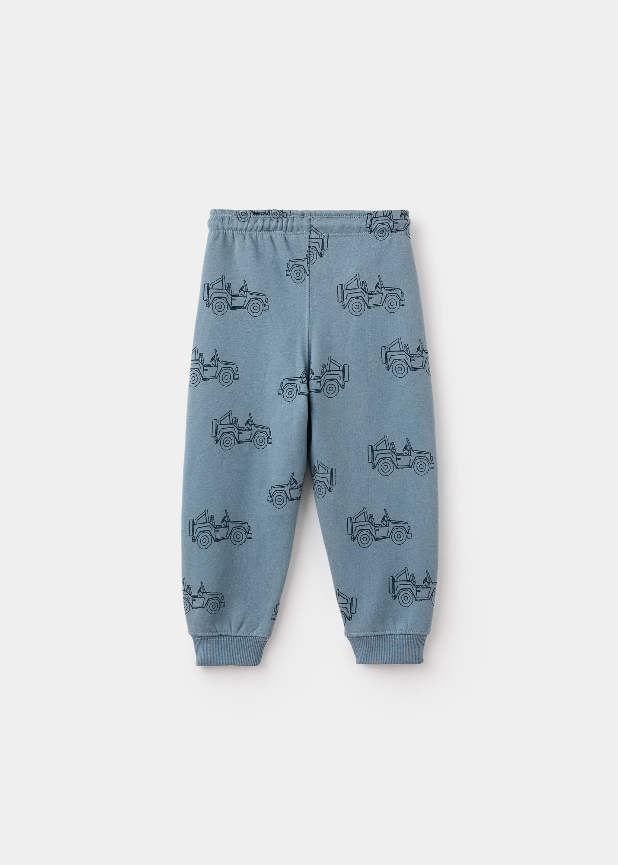 Printed cotton joggers - Reverse of the article