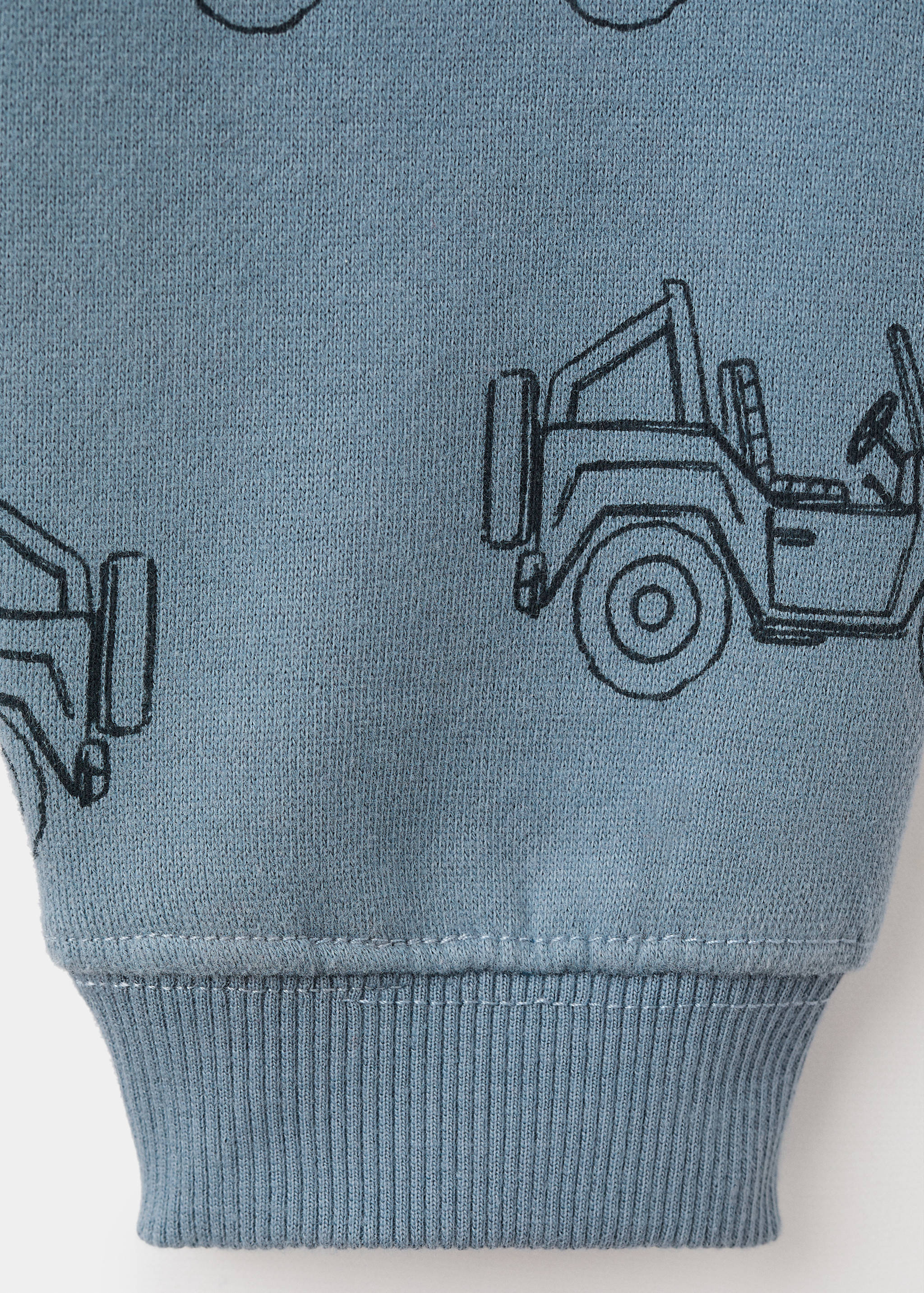 Printed cotton joggers - Details of the article 0