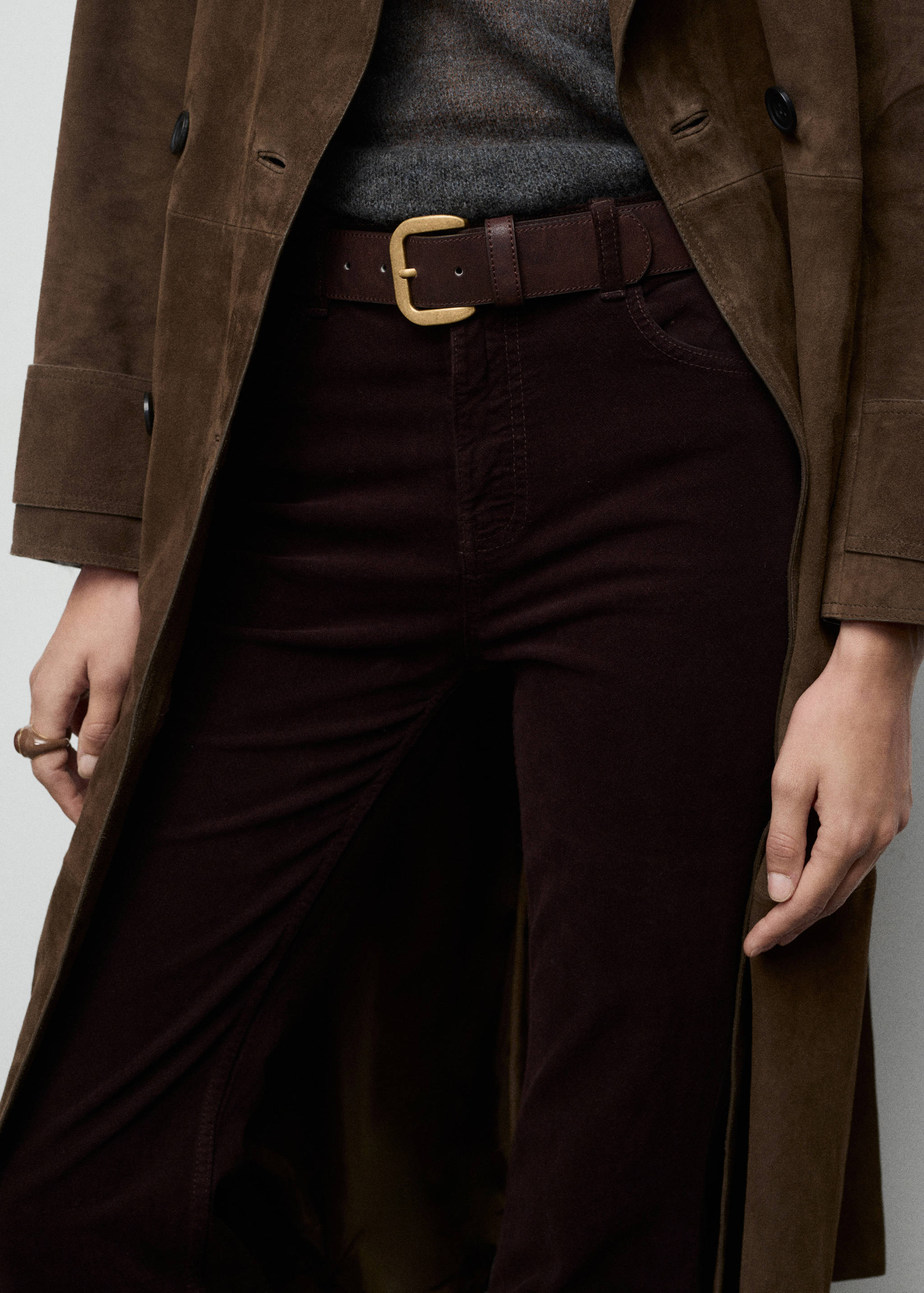 Velvet flared jeans - Details of the article 6