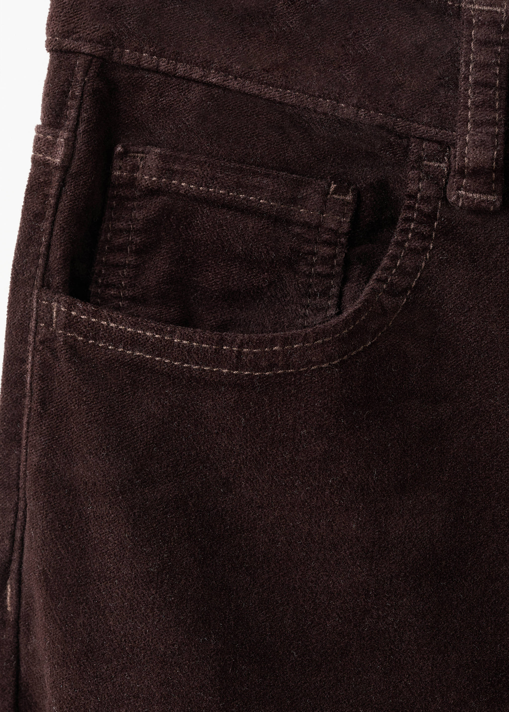 Velvet flared jeans - Details of the article 0